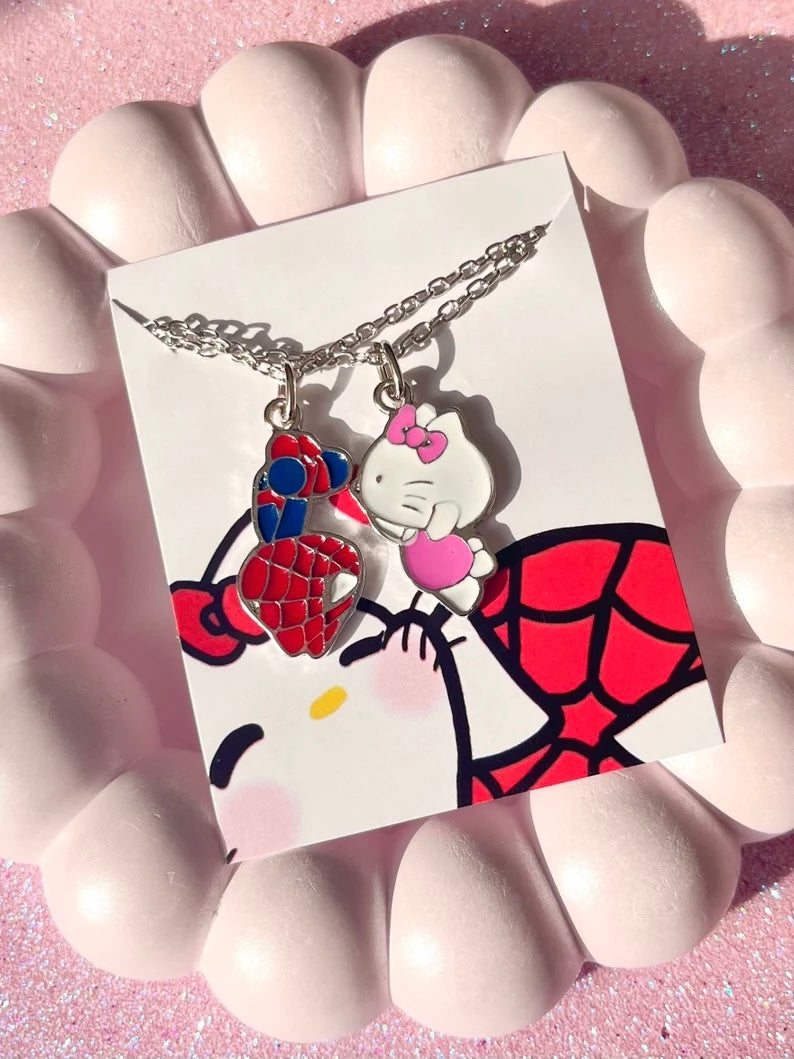 Spiderman X HelloKitty Necklaces