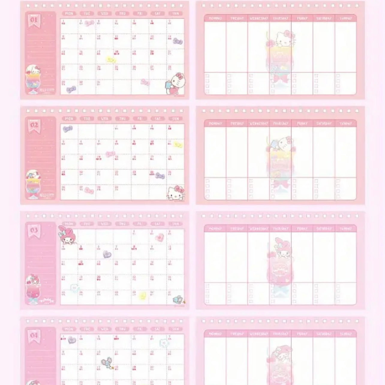 HelloKitty Calendar Planner