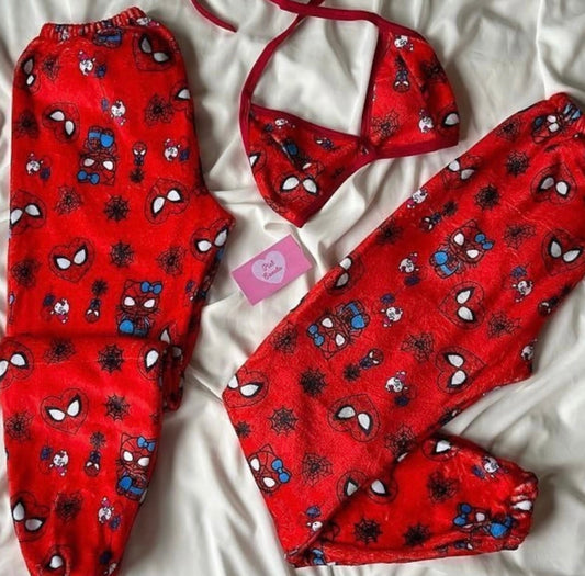 Matching Spiderman & HelloKitty 3Piece Set