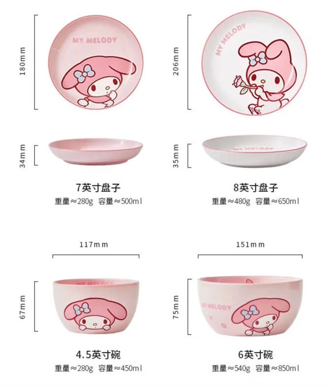 HelloKitty & Friends Dish-Set