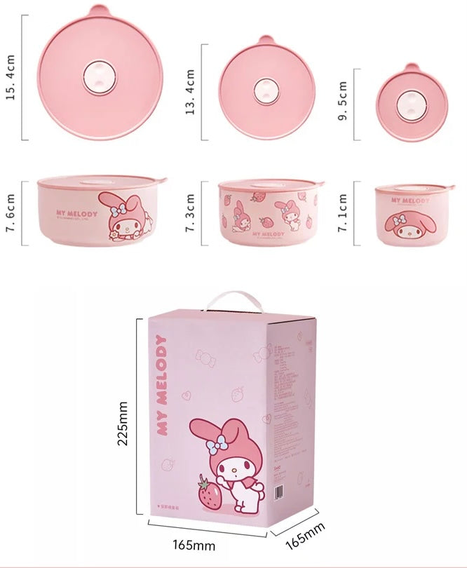 HelloKitty & Friends 3PC Dish-Set