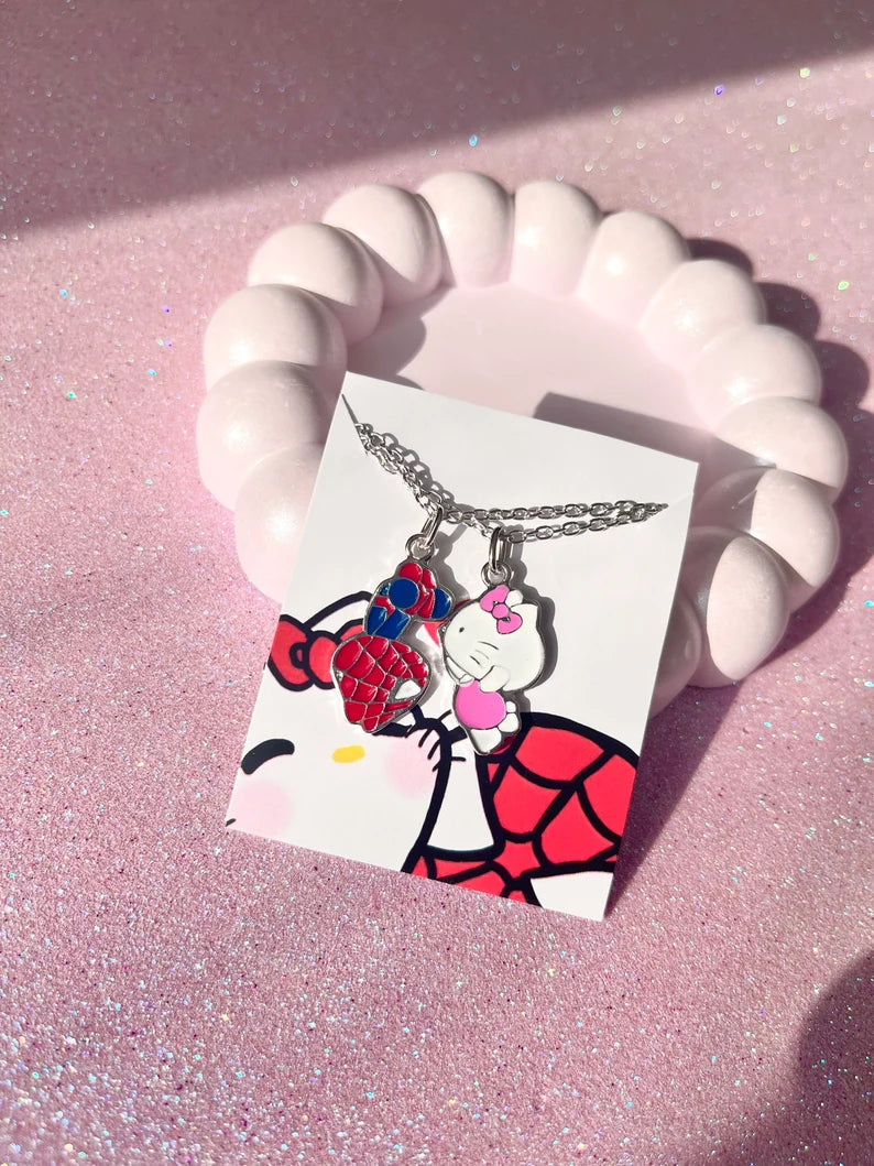 Spiderman X HelloKitty Necklaces